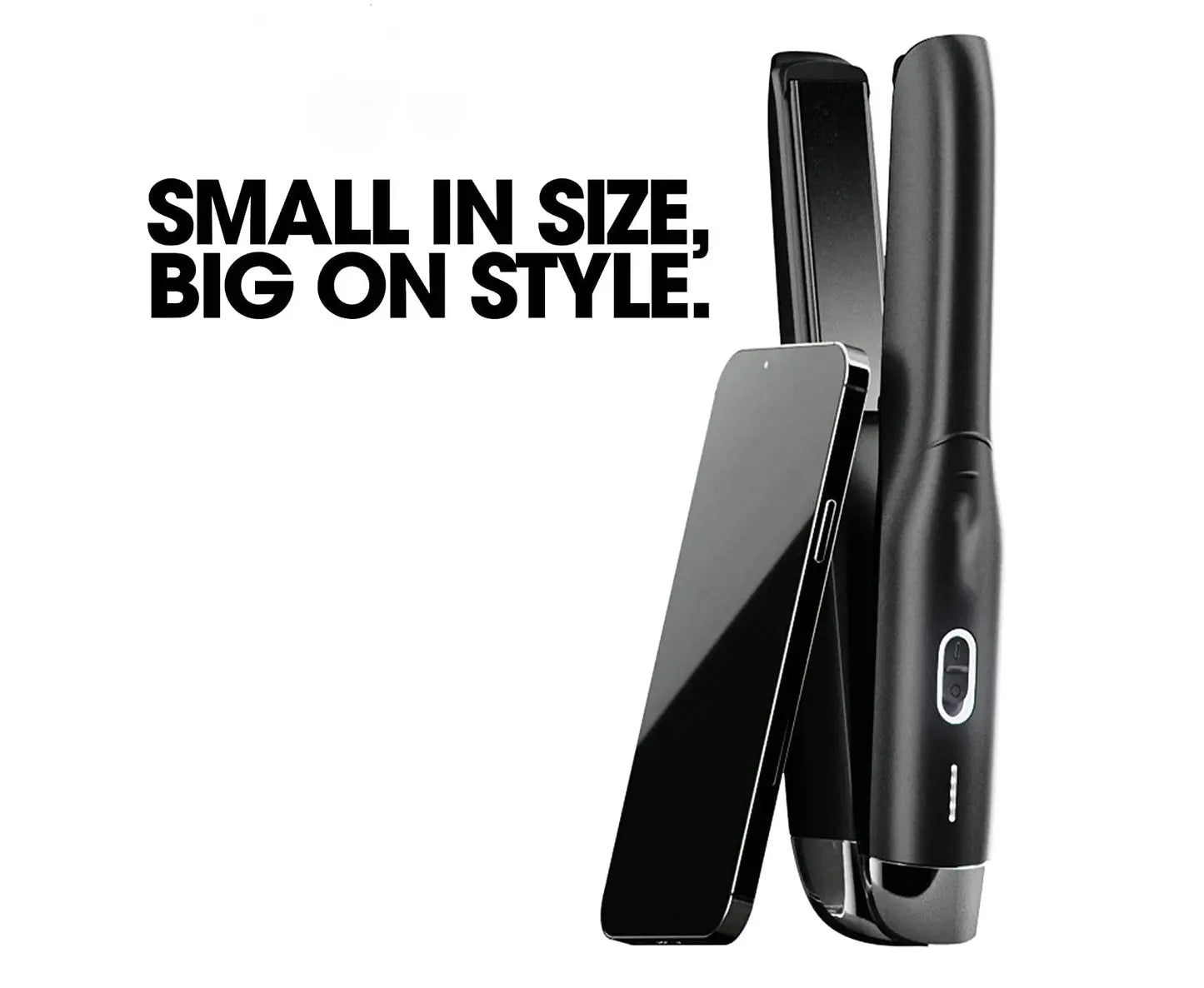 Bonus Life Cordless Hair Straightener - Portable, Powerful & USB-C Rechargeable