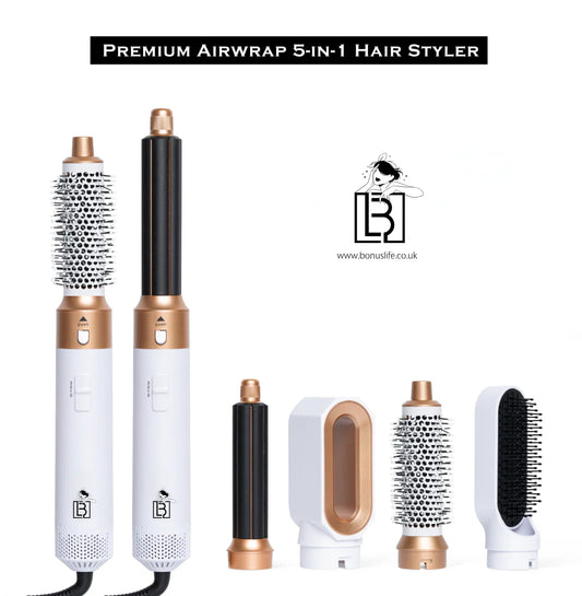 Premium Airwrap 5-in-1 Hair Styler [1 Year Warranty]