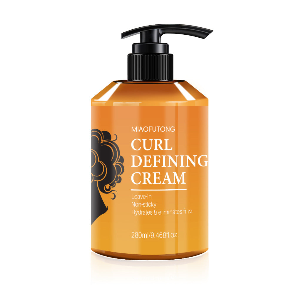 Bonus Life Moroccan Elastin Curl Defining Cream - Hydrating, Anti-Frizz & Elastic Styling for Curly Hair (280ml) - Bonus Life