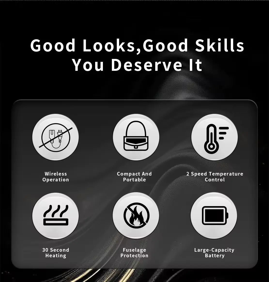 Bonus Life Cordless Hair Straightener - Portable, Powerful & USB-C Rechargeable Bonus Life