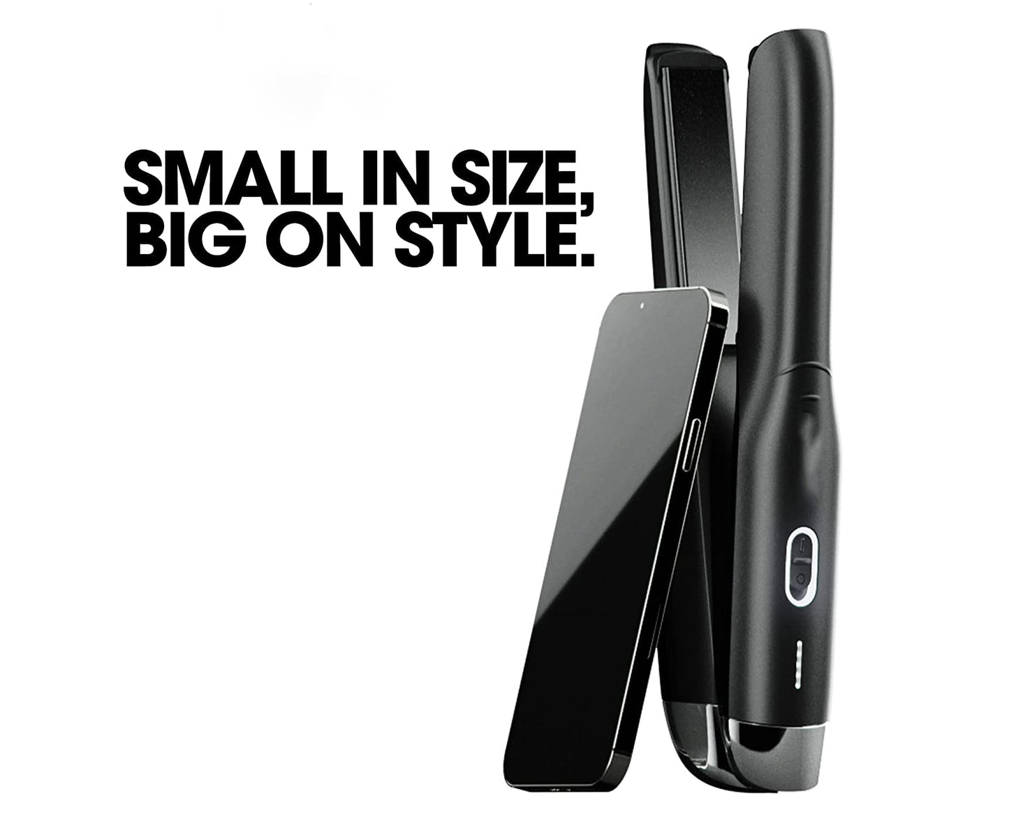 Bonus Life Cordless Hair Straightener - Portable, Powerful & USB-C Rechargeable
